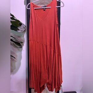 INC International Concepts Asymmetrical Red Dress
